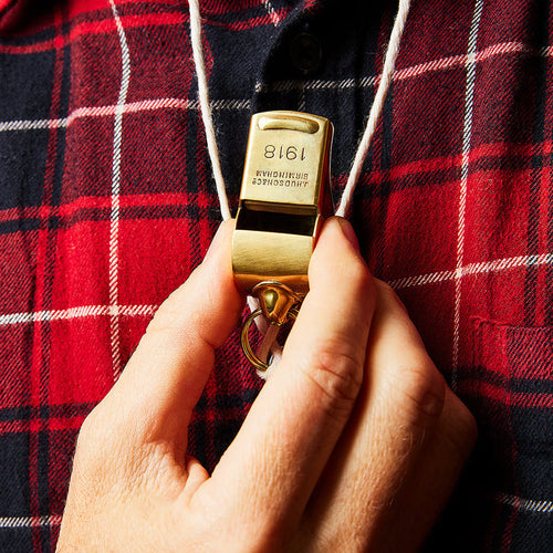 1918 Brass Artillery Officer's Whistle