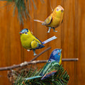 Tin Bird Ornaments