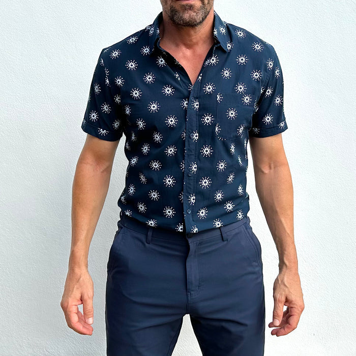 Cardano Summer - Navy Print