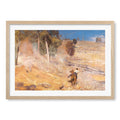 A Break Away - Tom Roberts Art Print A4 (21 x 29.7cm) / Natural Oak Frame / White Border from our Australian Made Framed Wall Art, Prints & Posters collection by Profile Australia