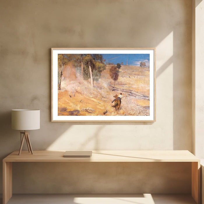 A Break Away - Tom Roberts Art Print from our Australian Made Framed Wall Art, Prints & Posters collection by Profile Australia