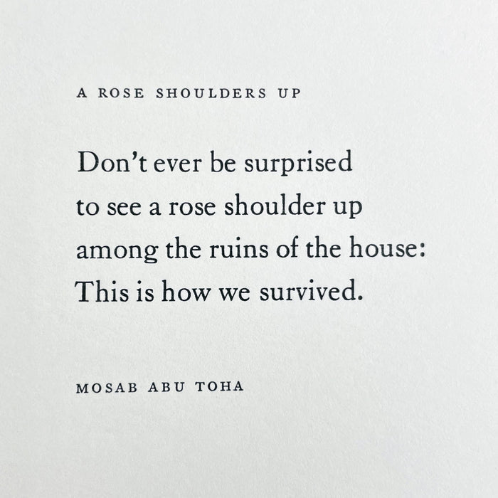 A Rose Shoulders Up notecard