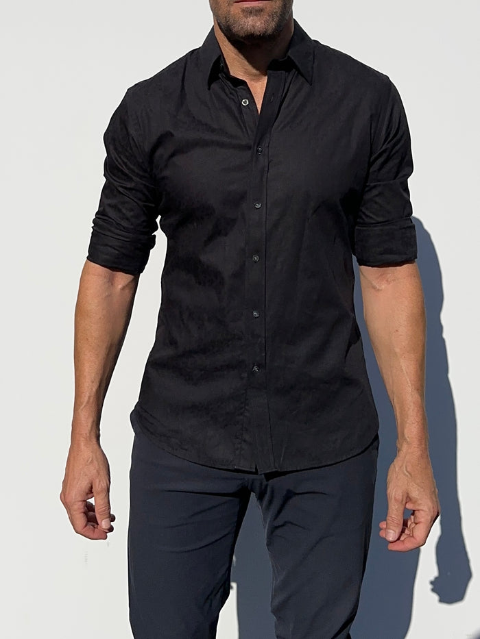 After-Dark Series - Black Floral Jacquard