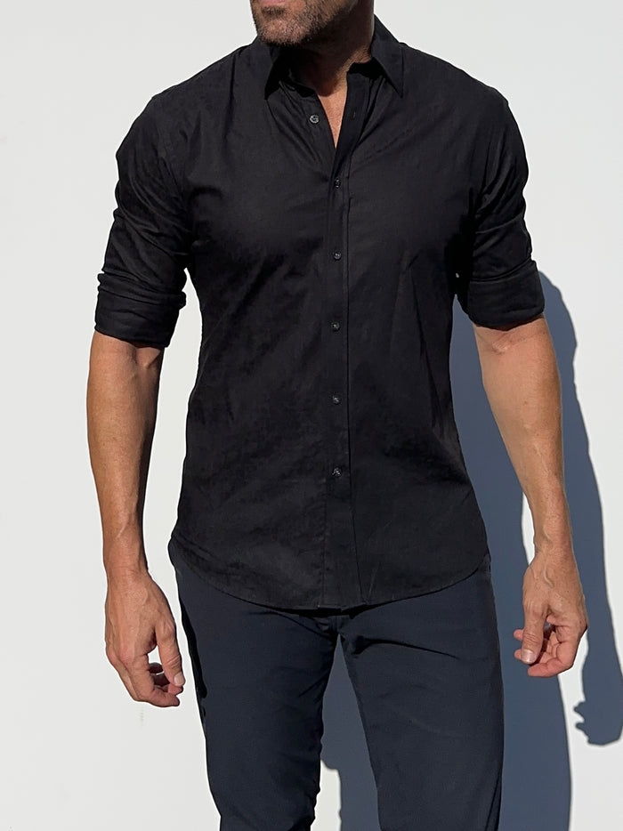 After-Dark Series - Black Floral Jacquard