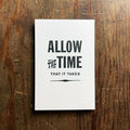 Allow Time notecard