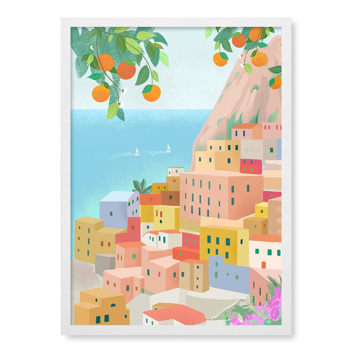 A4 (21 x 29.7cm) / Matte White Frame / No Border