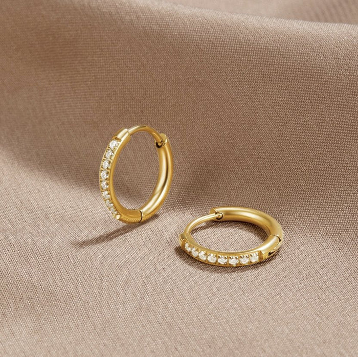 Annika | Gold-Plated Leaf Earrings