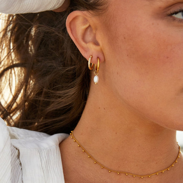 Annika | Gold-Plated Leaf Earrings