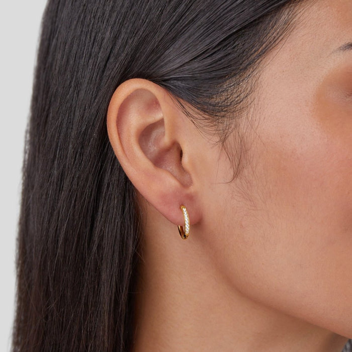Annika | Gold-Plated Leaf Earrings