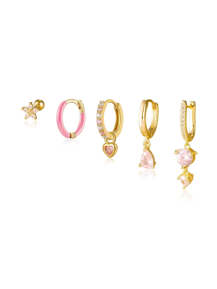 Antonie | Gold-Plated Earrings with Brilliant Surface