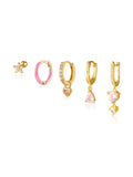 Antonie | Gold-Plated Earrings with Brilliant Surface