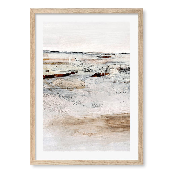 August Abstract Wall Art Print by Dan Hobday A4 (21 x 29.7cm) / Natural Oak Frame / White Border from our Australian Made Framed Wall Art, Prints & Posters collection by Profile Australia