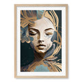 Azura Modern Wall Art Print by Bella Eve A4 (21 x 29.7cm) / Natural Oak Frame / White Border from our Australian Made Framed Wall Art, Prints & Posters collection by Profile Australia