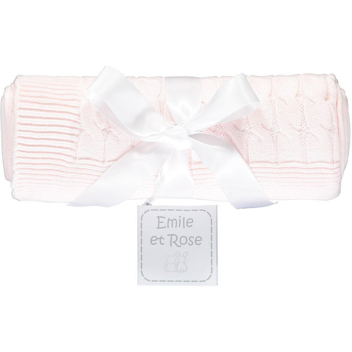 Baby Girl Luxury Knitted Blanket - Little Whispers