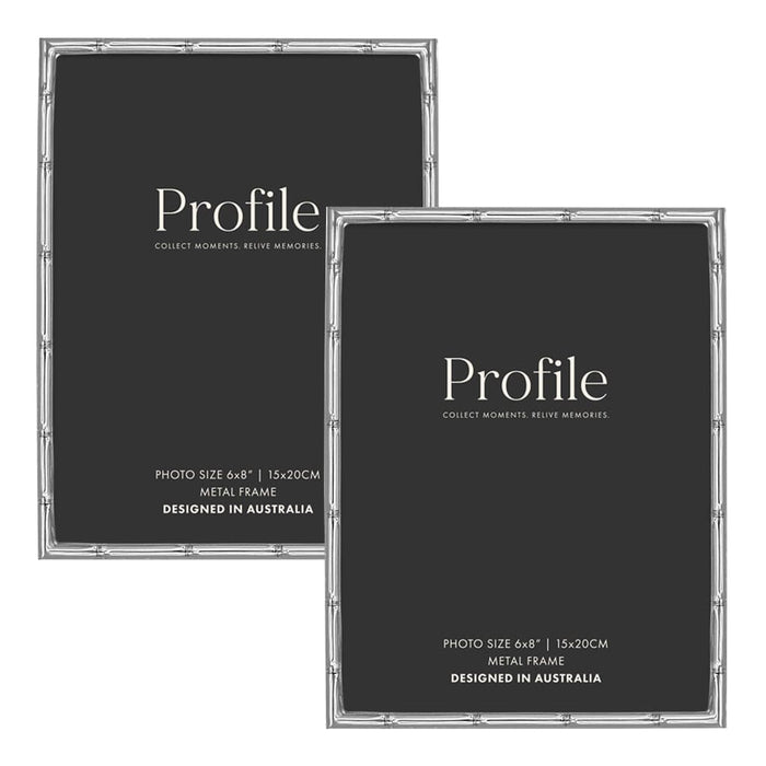 Bamboo Silver Metal Frame Value Pack 6x8 (2 pack bundle) from our Metal Photo Frames collection by Profile Products (Australia) Pty Ltd