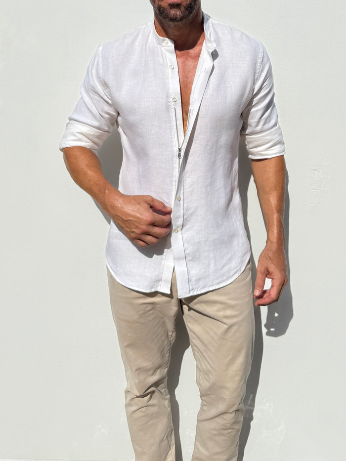 Band Collar Robust Linen - Ivory