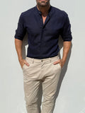 Band Collar Robust Linen - Midnight