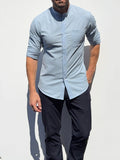 Band Collar Seersucker- Small Batch Series