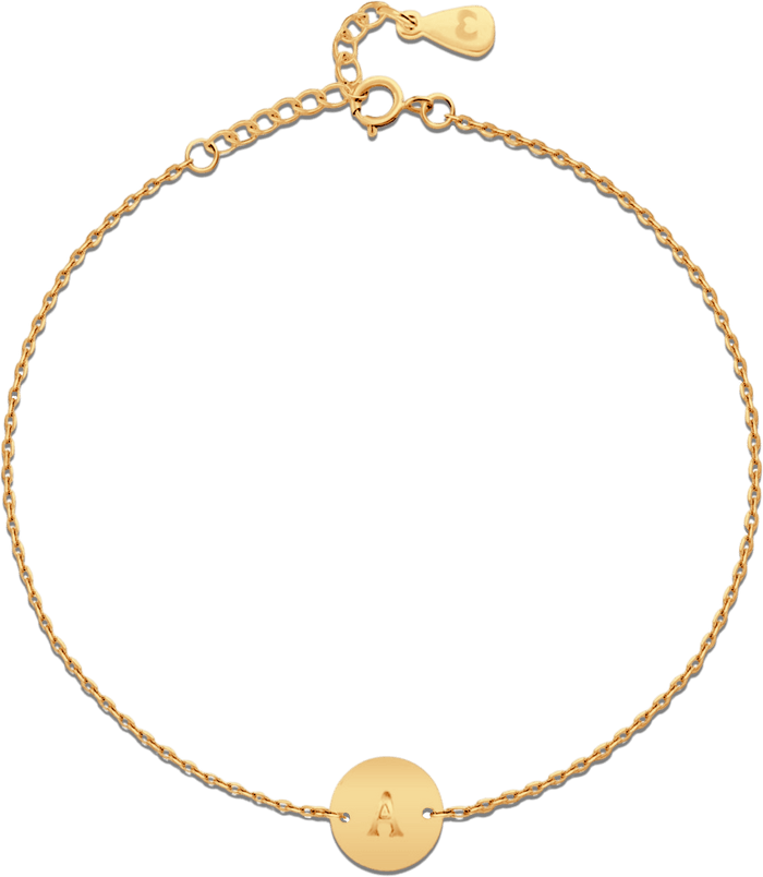 Beatriz | Gold-Plated Bracelet with Initial