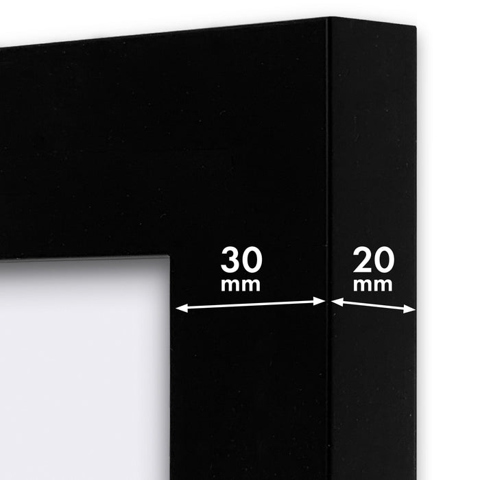 Black DIY Jersey Frame with White Mat and Black Backing from our Australian Made Picture Frames collection by Profile Australia