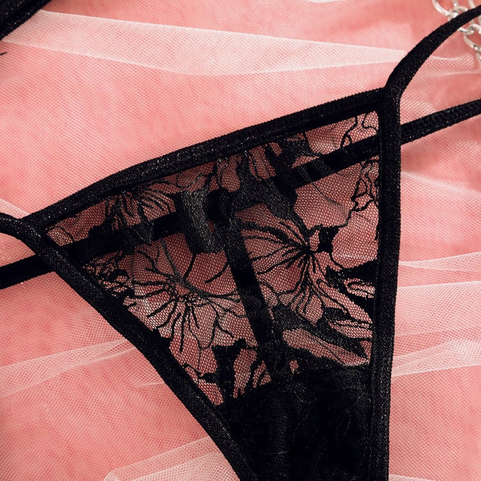 black thong lingerie