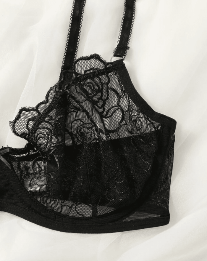 black bra lace