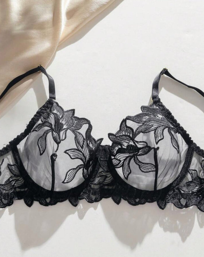 black lace bra