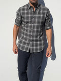 Black, White & Gray Glen Plaid Flannel - Gray Glen Plaid Flannel