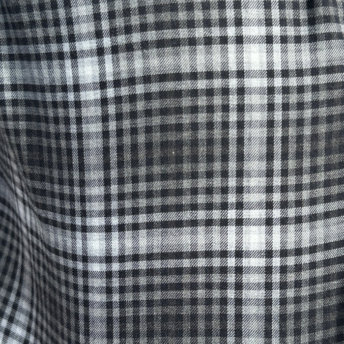 Black, White & Gray Glen Plaid Flannel - Gray Glen Plaid Flannel