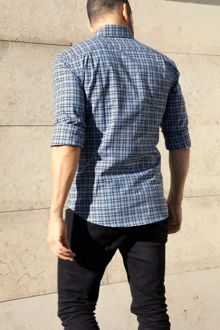 Blue, Gray & Black Flannel