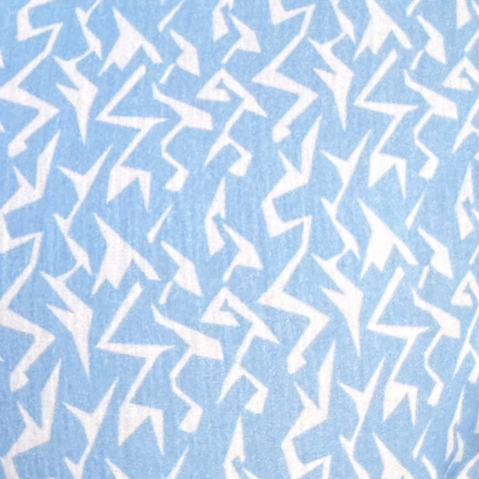 Blue Lightning Party Shirt - Light Blue Lightning