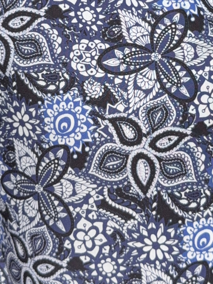 Blue Paisley Party Shirt - Blue Paisley
