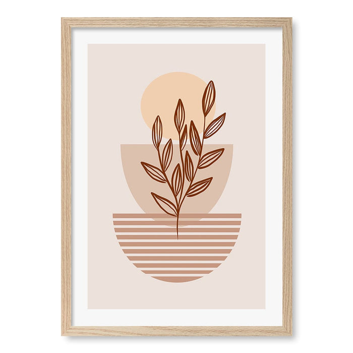 Boho Plant Lines Two Wall Art Print from our Australian Made Framed Wall Art, Prints & Posters collection by Profile Australia