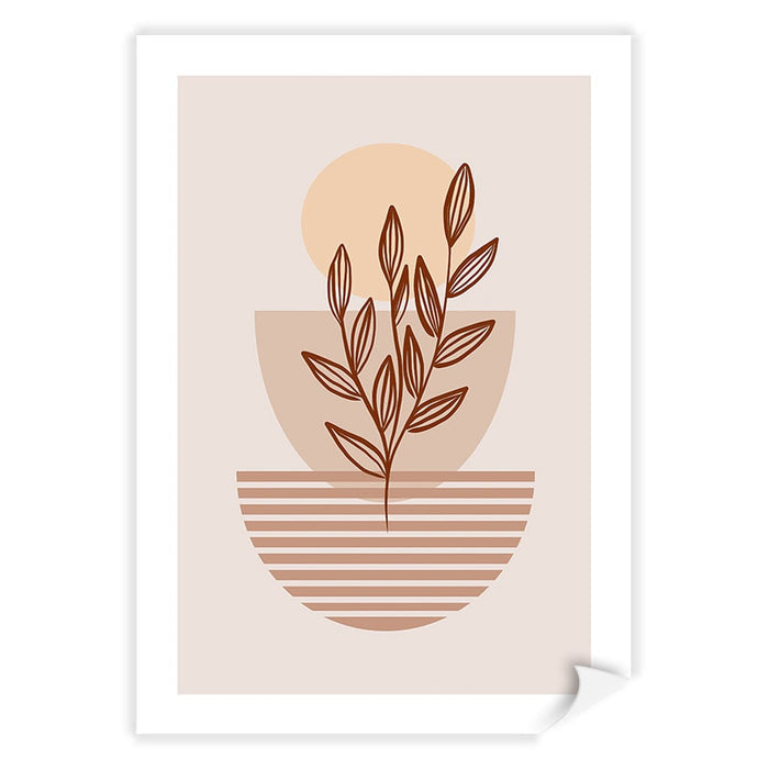 Boho Plant Lines Two Wall Art Print from our Australian Made Framed Wall Art, Prints & Posters collection by Profile Australia