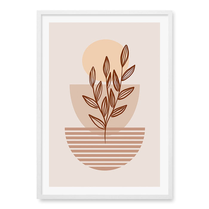 Boho Plant Lines Two Wall Art Print from our Australian Made Framed Wall Art, Prints & Posters collection by Profile Australia