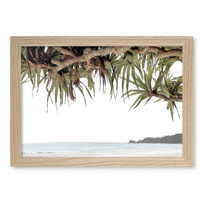 A4 (21 x 29.7cm) / Natural Oak Frame / No Border