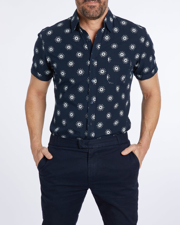 Cardano Summer - Navy Print