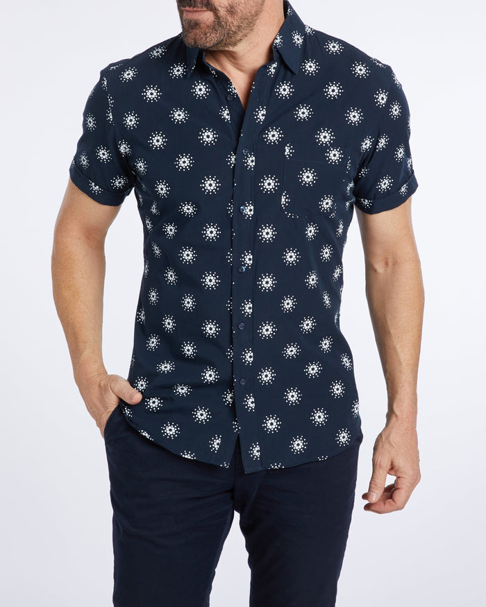 Cardano Summer - Navy Print