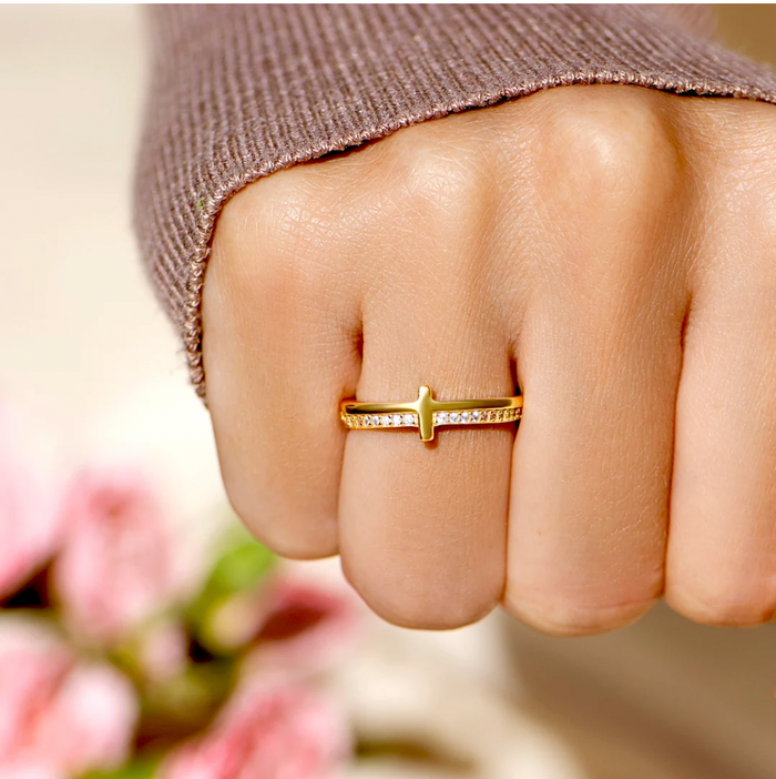 Carmen | Gold-Plated Trust in God Ring