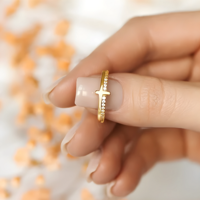 Carmen | Gold-Plated Trust in God Ring