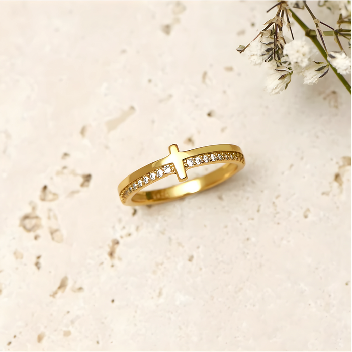 Carmen | Gold-Plated Trust in God Ring