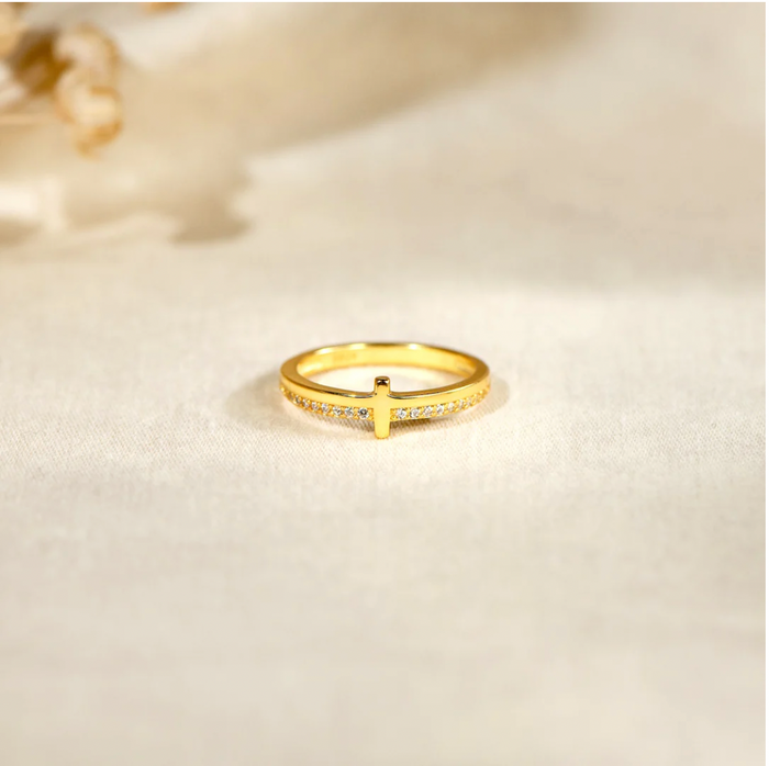 Carmen | Gold-Plated Trust in God Ring