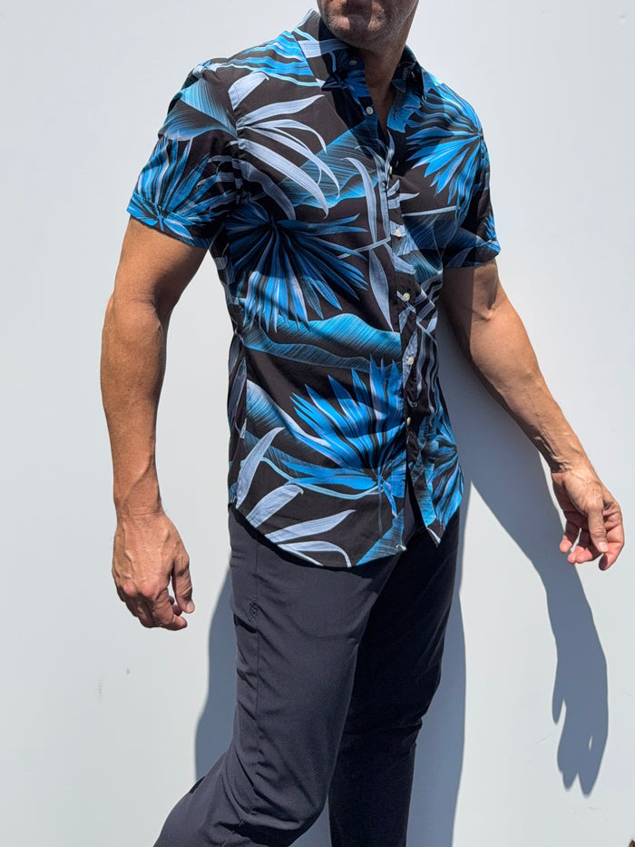 Club Tropicana Party Shirt - Electric Blue