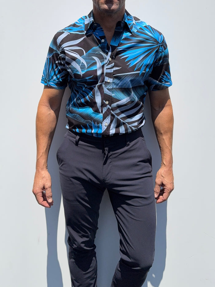 Club Tropicana Party Shirt - Electric Blue