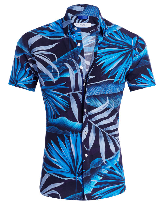 Club Tropicana Party Shirt - Electric Blue