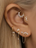 Daniela | Gold-Plated Shape Flowing Delicate Earrings