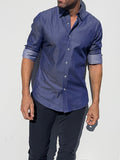 Dark Indigo Stretch Twill - Indigo