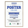 Decorator Natural Oak A0 Poster Frame – Extra Large Poster Display from our Australian Made Picture Frames collection by Profile Australia