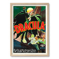 Dracula Vintage Movie Poster Print A4 (21 x 29.7cm) / Natural Oak Frame / No Border from our Australian Made Framed Wall Art, Prints & Posters collection by Profile Australia