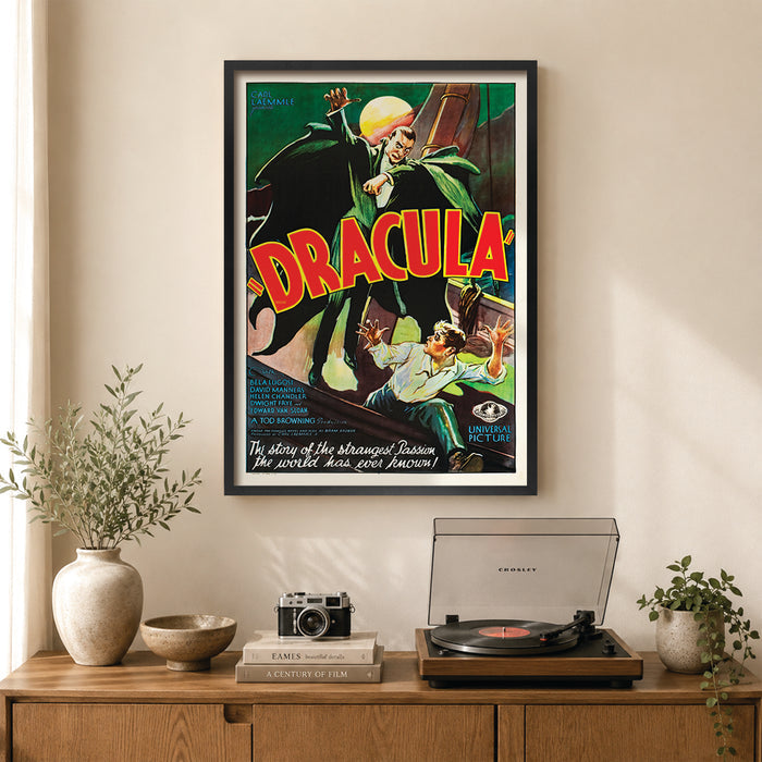 Dracula Vintage Movie Poster Print from our Australian Made Framed Wall Art, Prints & Posters collection by Profile Australia